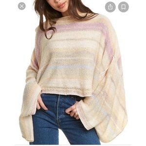 NWT Free People Saturn Poncho Blouse